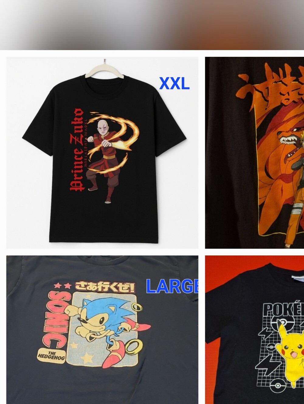 Anime Lot For Sale 15 Graphic Tees In Total Sizes Smalk - XXL